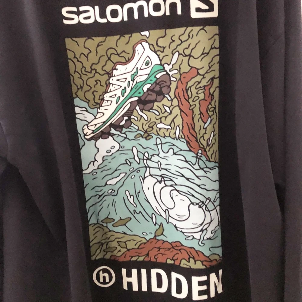 HIDDEN NY x Salomon Artifact Trails Hoodie Black XL - Picture 7 of 8